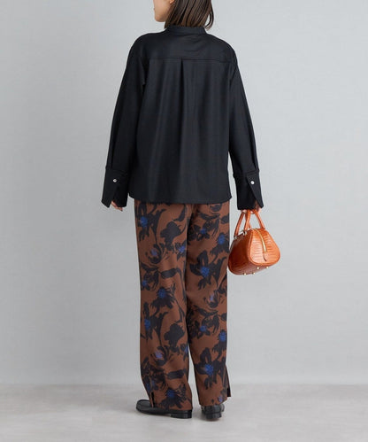 【SHIPS別注】assiette:〈手洗い可能〉ジャージー シャツ 羽織