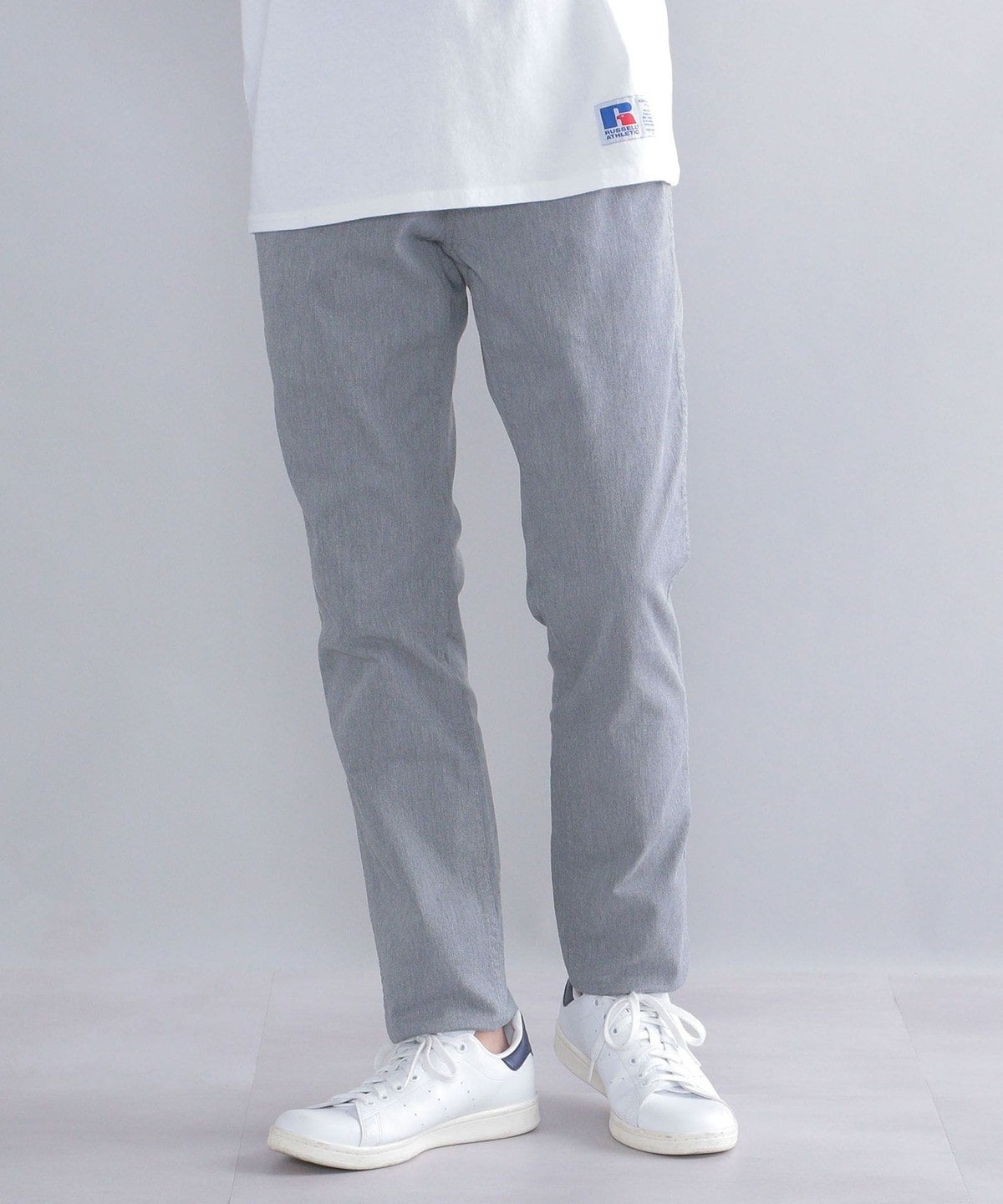 SHIPS:〈抗菌加工〉japan quality カラー テーパード スリム チノパンツ