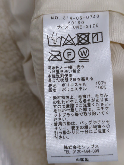 〈手洗い可能〉衿付き ボア ジャケット