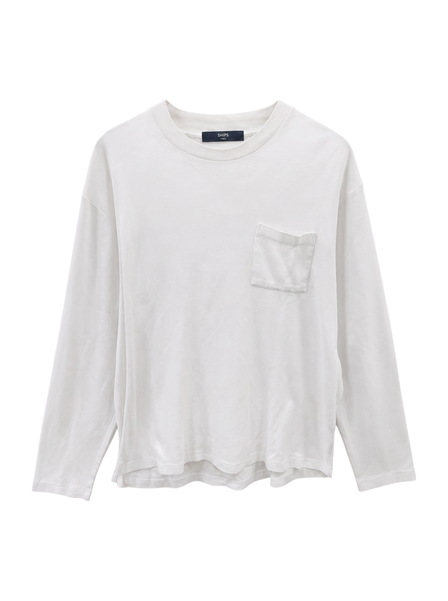 SHIPS Colors: 〈抗菌防臭〉コットンスムース ビズTEE クルーネック