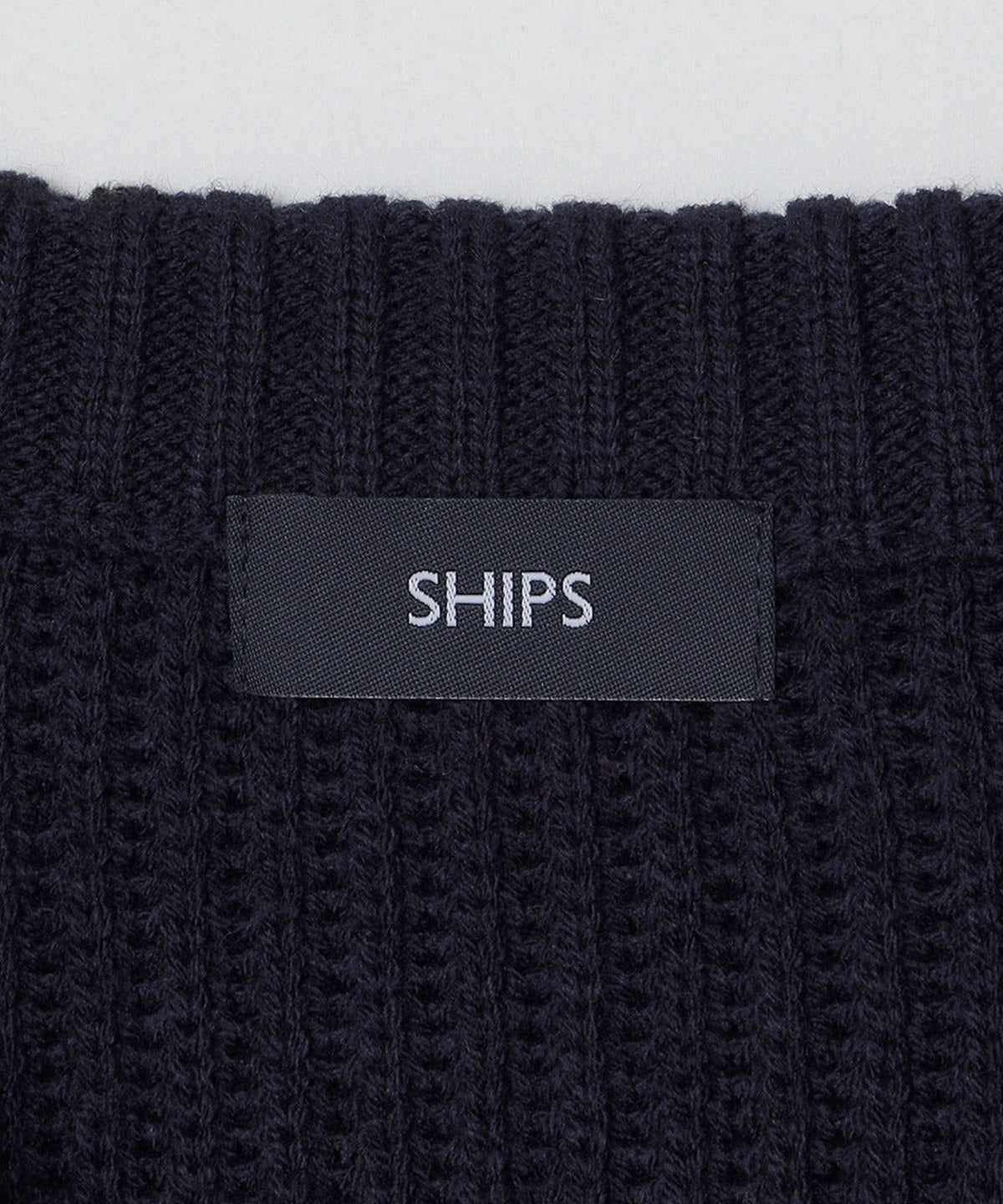 SHIPS:〈手洗い可能〉リラックスフィット 畔編み Vネック ニット