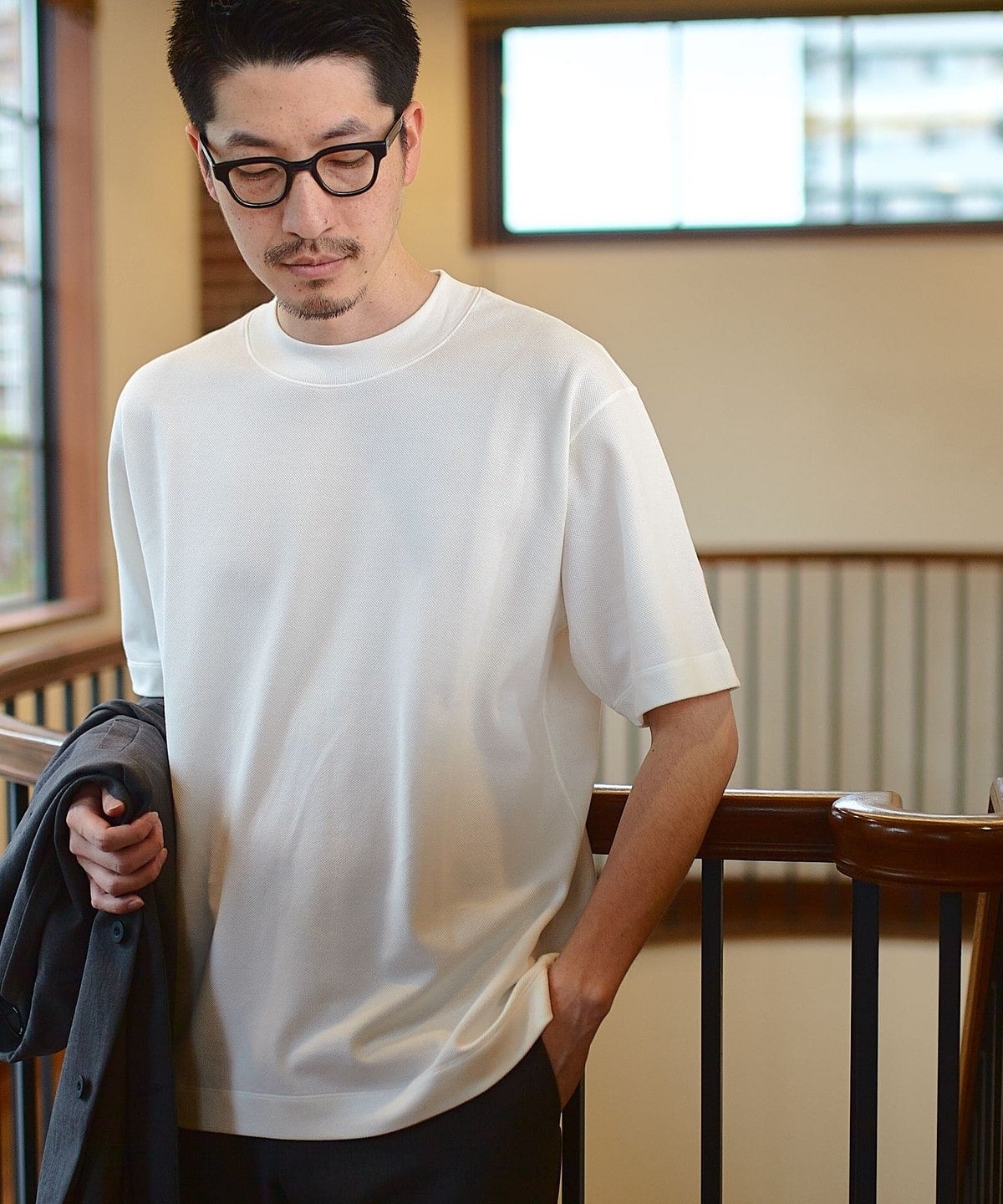 SHIPS: カノコ コンフォート ネック Tシャツ