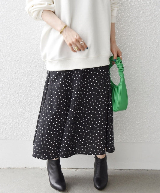 SHIPS any:〈ウォッシャブル〉ドット マーメイド スカート