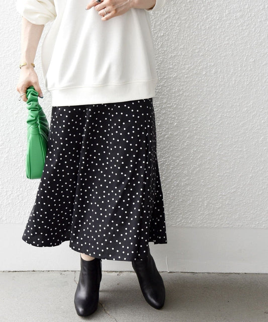 SHIPS any:〈ウォッシャブル〉ドット マーメイド スカート