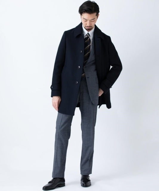 SD: ウール カーコート (ネイビー)