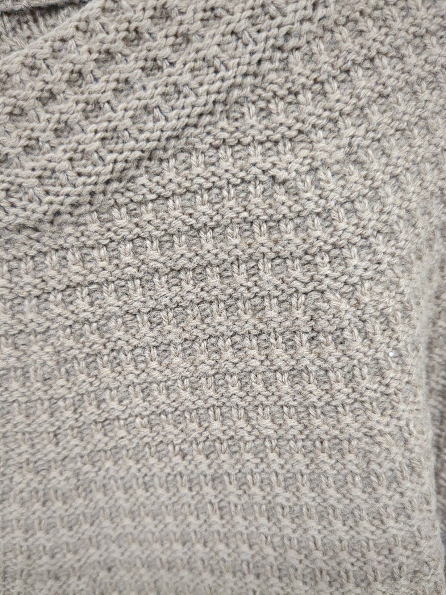 SHIPS: WHOLEGARMENT 球心編み ワッフル クルーネック ニット