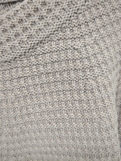 SHIPS: WHOLEGARMENT 球心編み ワッフル クルーネック ニット