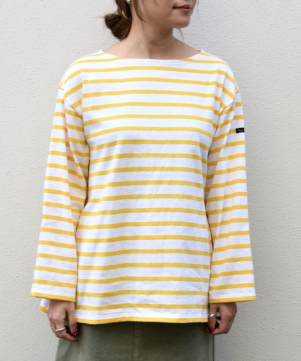 【SHIPS any別注】Le minor: ボーダー ロングスリーブ カットソー