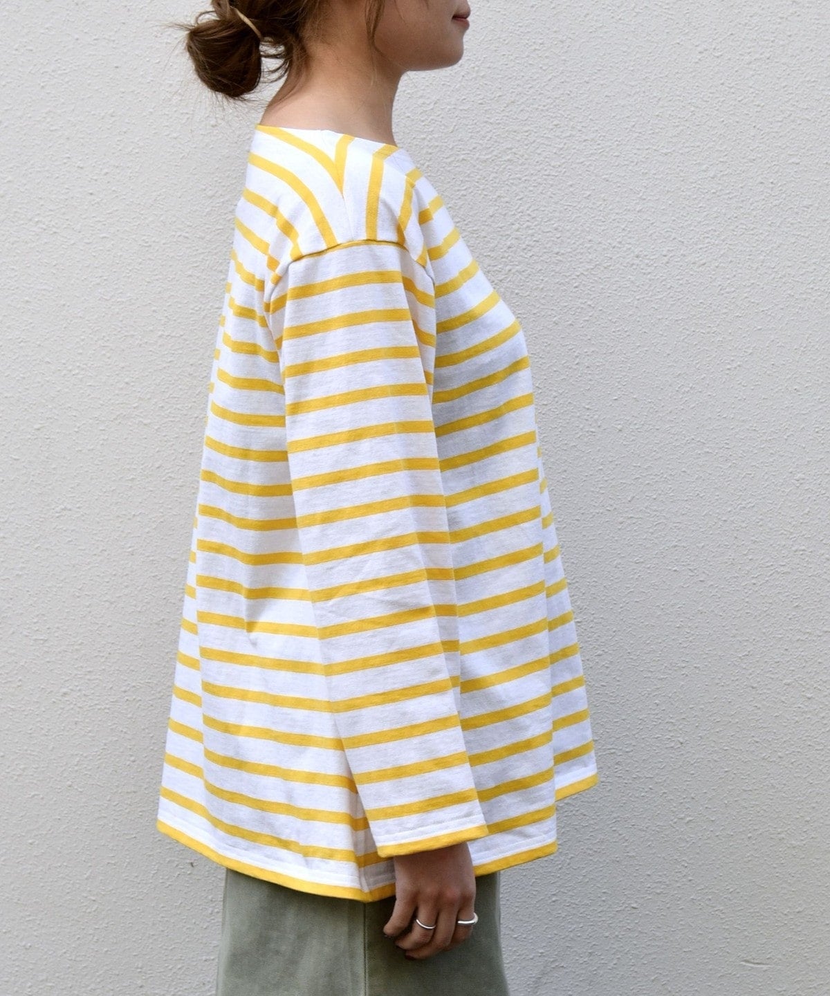 【SHIPS any別注】Le minor: ボーダー ロングスリーブ カットソー