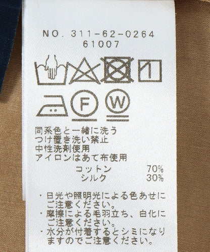〈手洗い可能〉ウォッシャブルバックギャザー羽織ブラウス