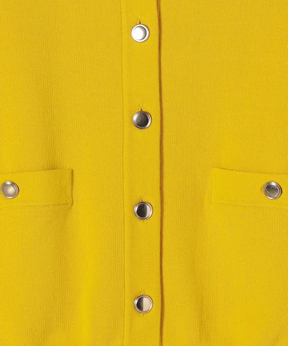 〈手洗い可能〉ラインクルーネックカーディガン