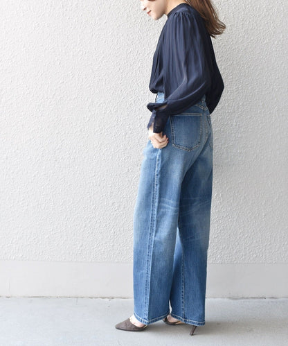 〈手洗い可能〉カッセン2WAY袖レースボウタイブラウス