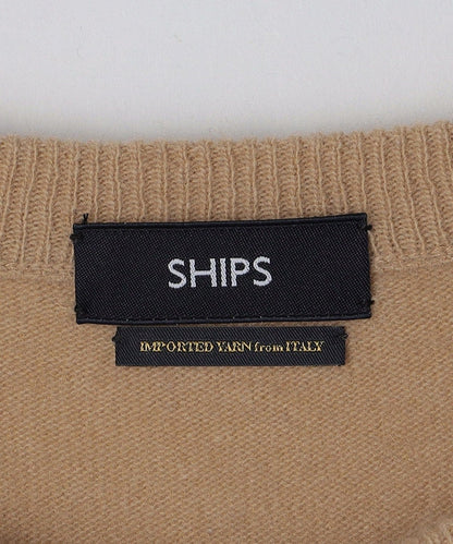 SHIPS: 12G イタリー ヤーン アーガイル クルーネック ニット プルオーバー