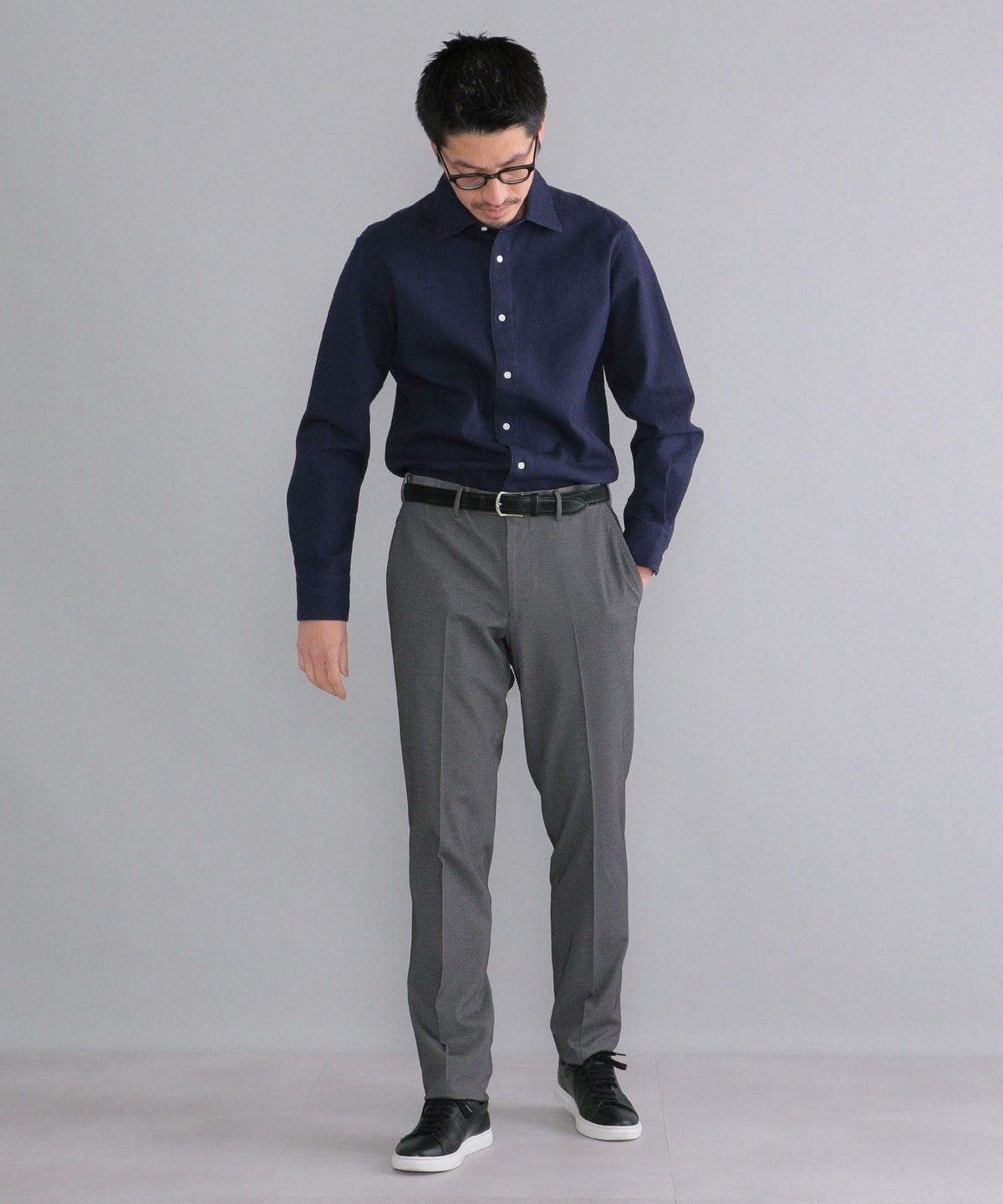 SHIPS:【ウエストアジャスト機能付き】 コットンポリエステル ジャージ ドビー スラックス