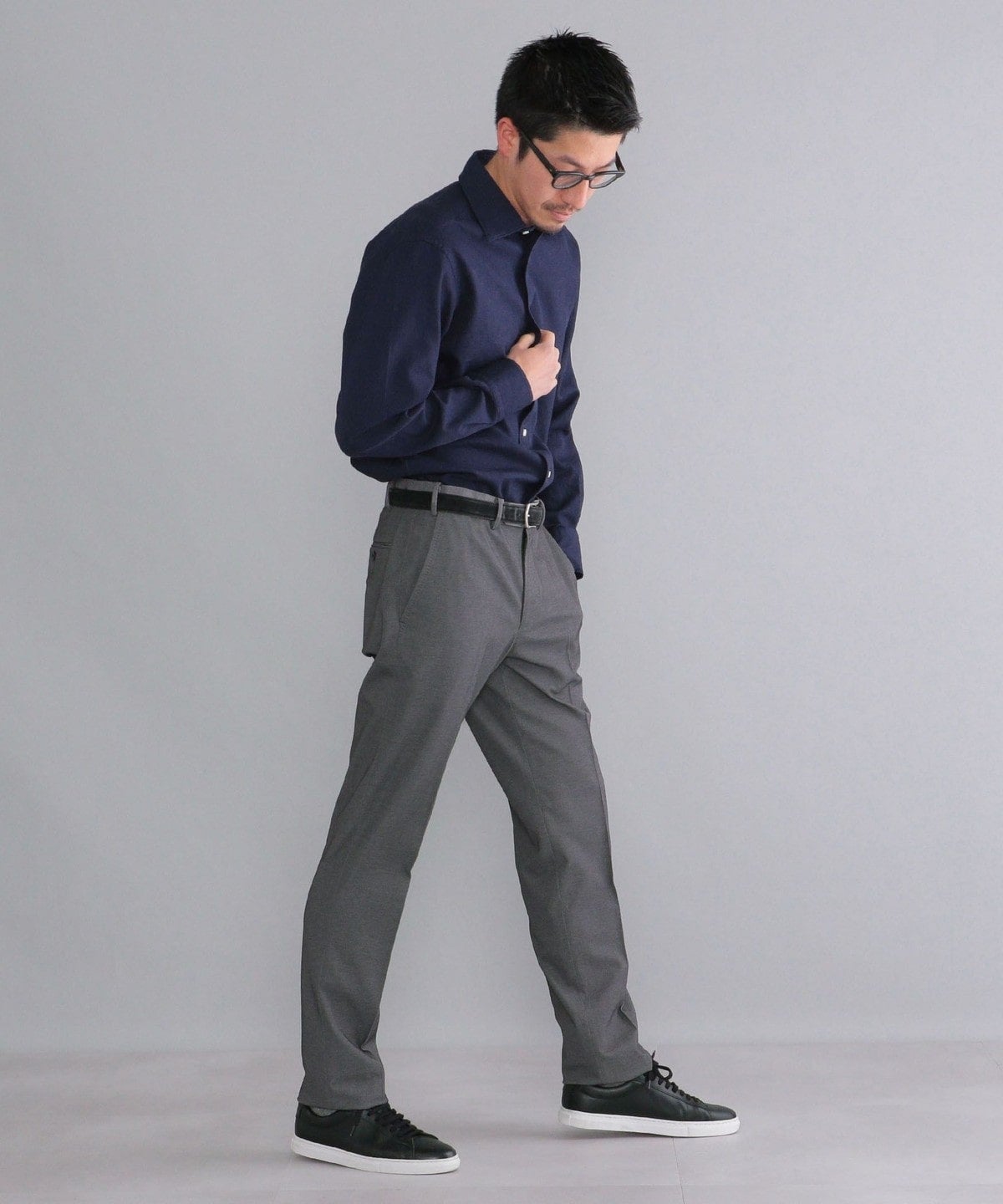 SHIPS:【ウエストアジャスト機能付き】 コットンポリエステル ジャージ ドビー スラックス