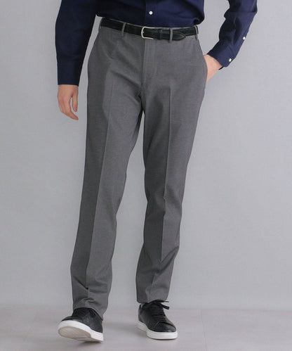 SHIPS:【ウエストアジャスト機能付き】 コットンポリエステル ジャージ ドビー スラックス