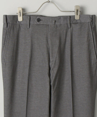 SHIPS:【ウエストアジャスト機能付き】 コットンポリエステル ジャージ ドビー スラックス