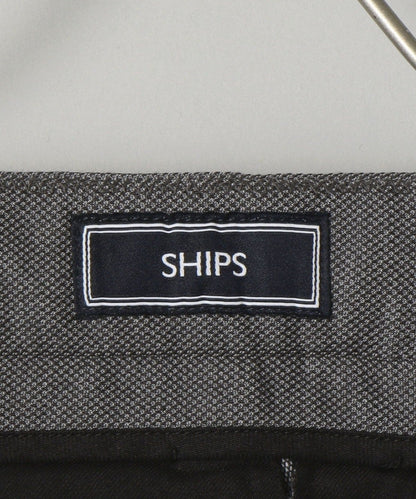 SHIPS:【ウエストアジャスト機能付き】 コットンポリエステル ジャージ ドビー スラックス