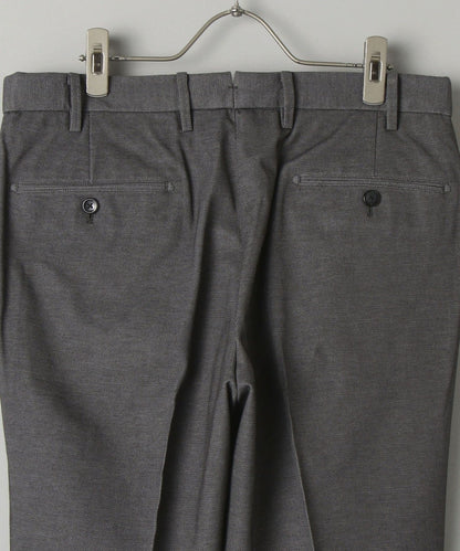 SHIPS:【ウエストアジャスト機能付き】 コットンポリエステル ジャージ ドビー スラックス