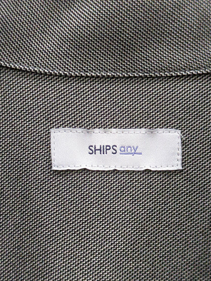 【WEB限定】SHIPS any:〈洗濯機可能〉シャーク フラットカラー パフスリーブ ワンピース