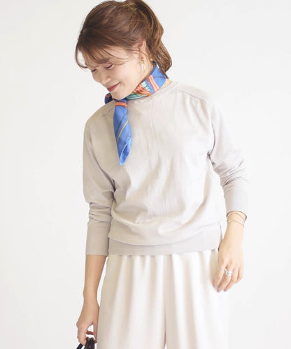 2WAYコットンクルーネックカーディガン