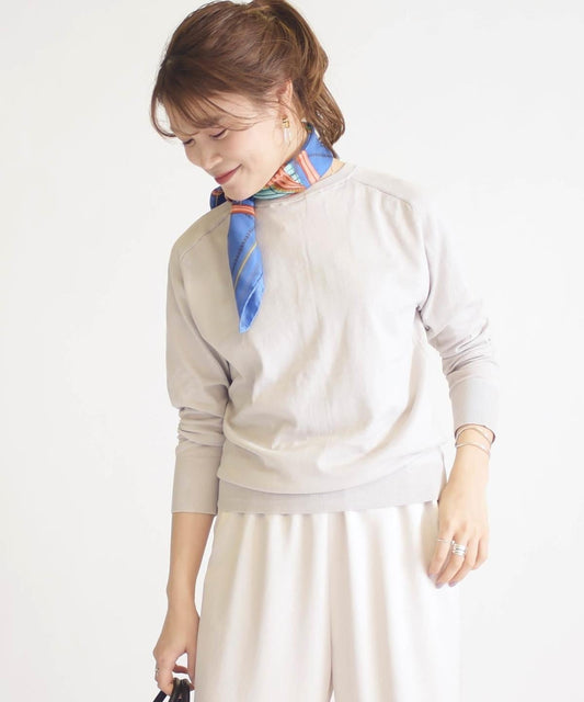 2WAYコットンクルーネックカーディガン