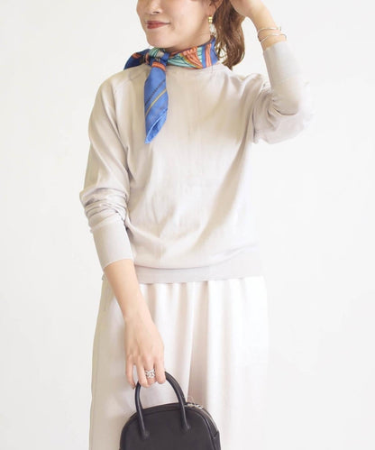 2WAYコットンクルーネックカーディガン