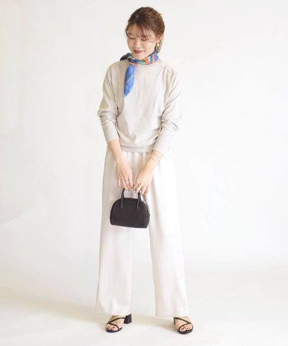 2WAYコットンクルーネックカーディガン