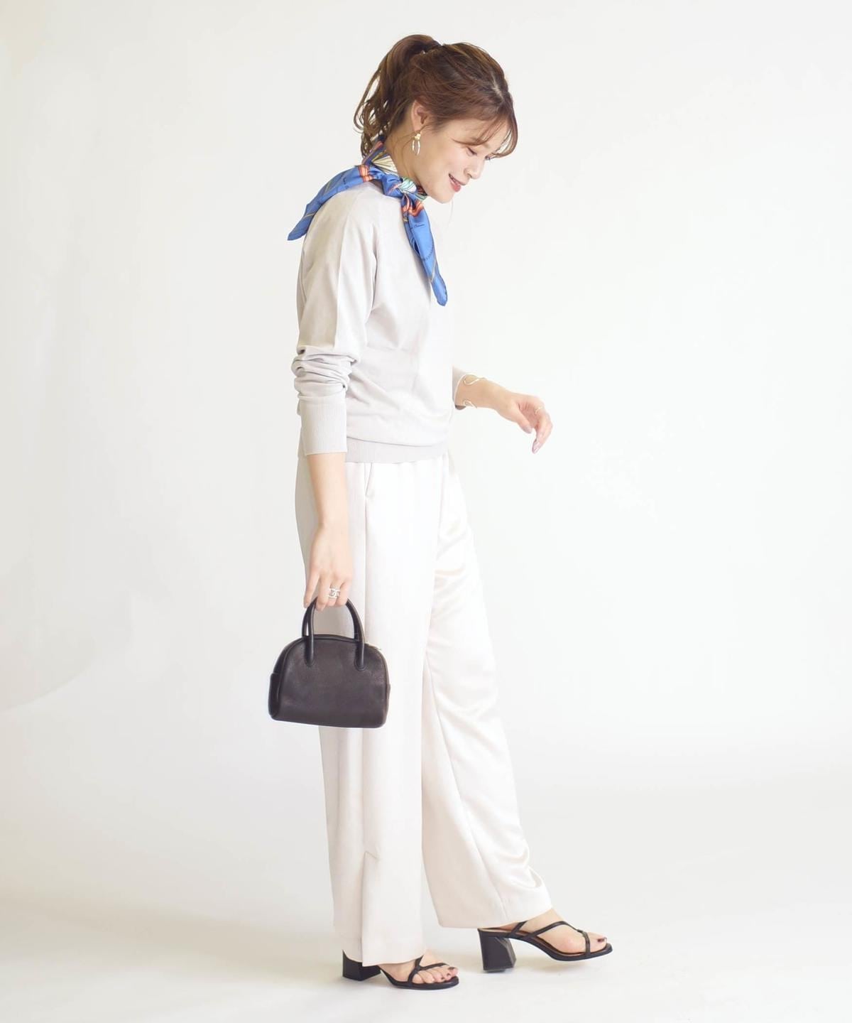 2WAYコットンクルーネックカーディガン