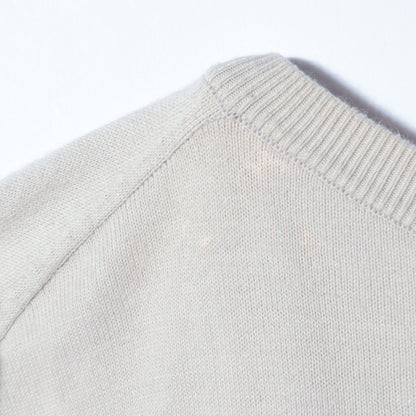 2WAYコットンクルーネックカーディガン