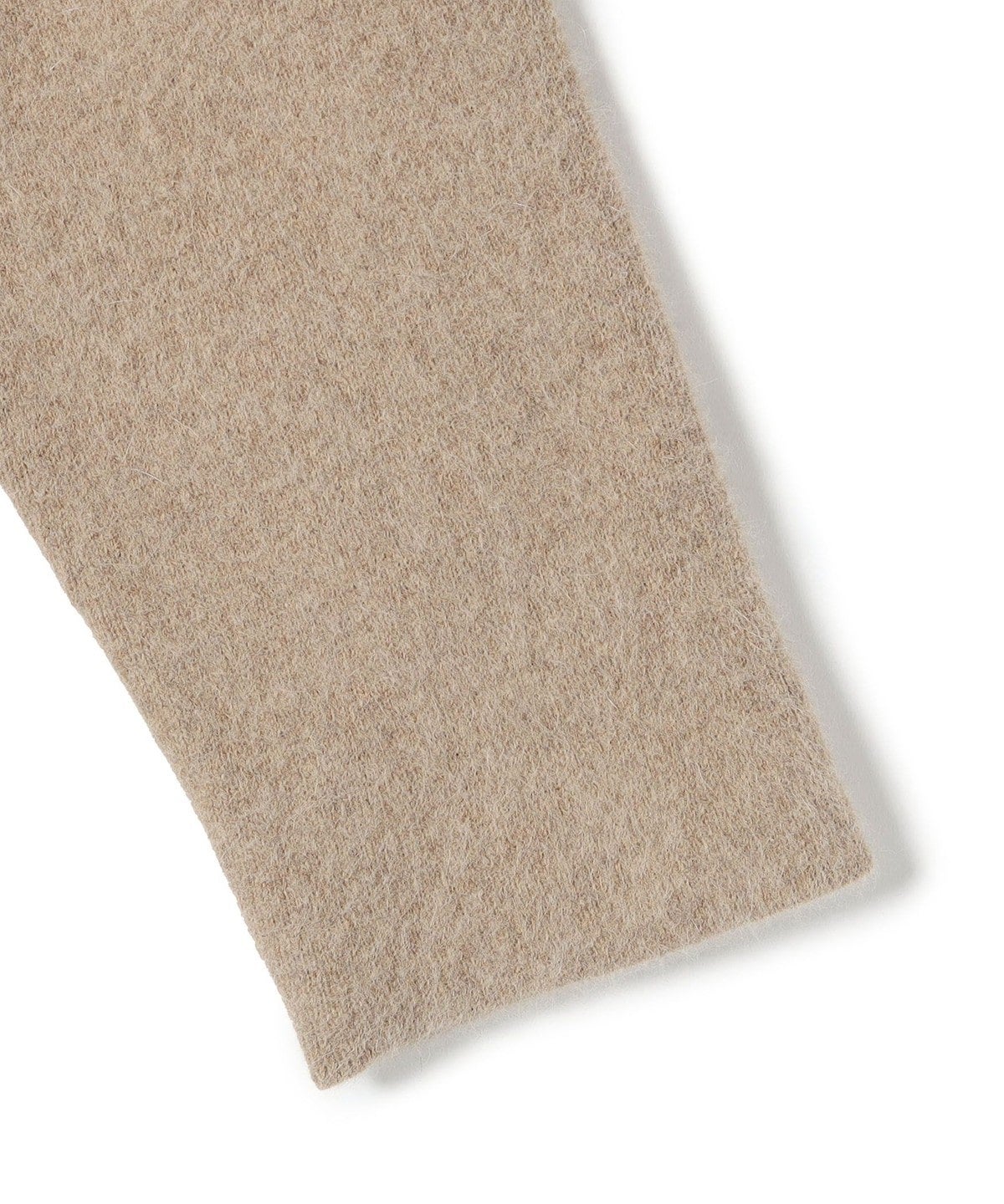 〈手洗い可能〉フォックス混 配色 ガウン カーディガン