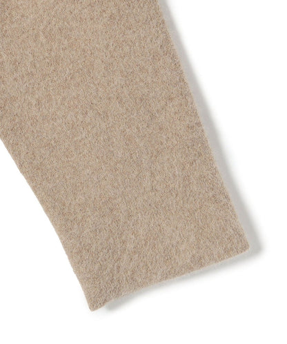 〈手洗い可能〉フォックス混 配色 ガウン カーディガン