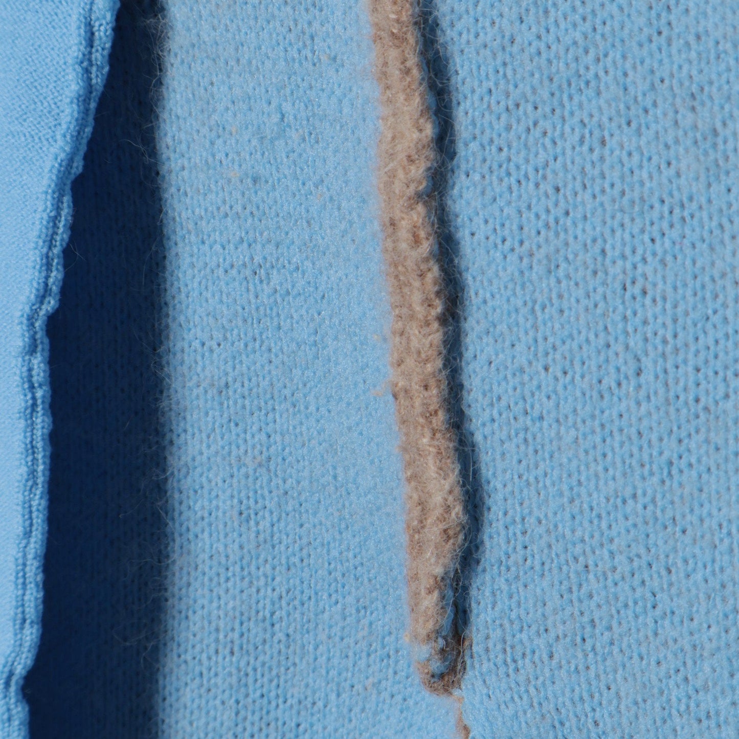 〈手洗い可能〉フォックス混 配色 ガウン カーディガン