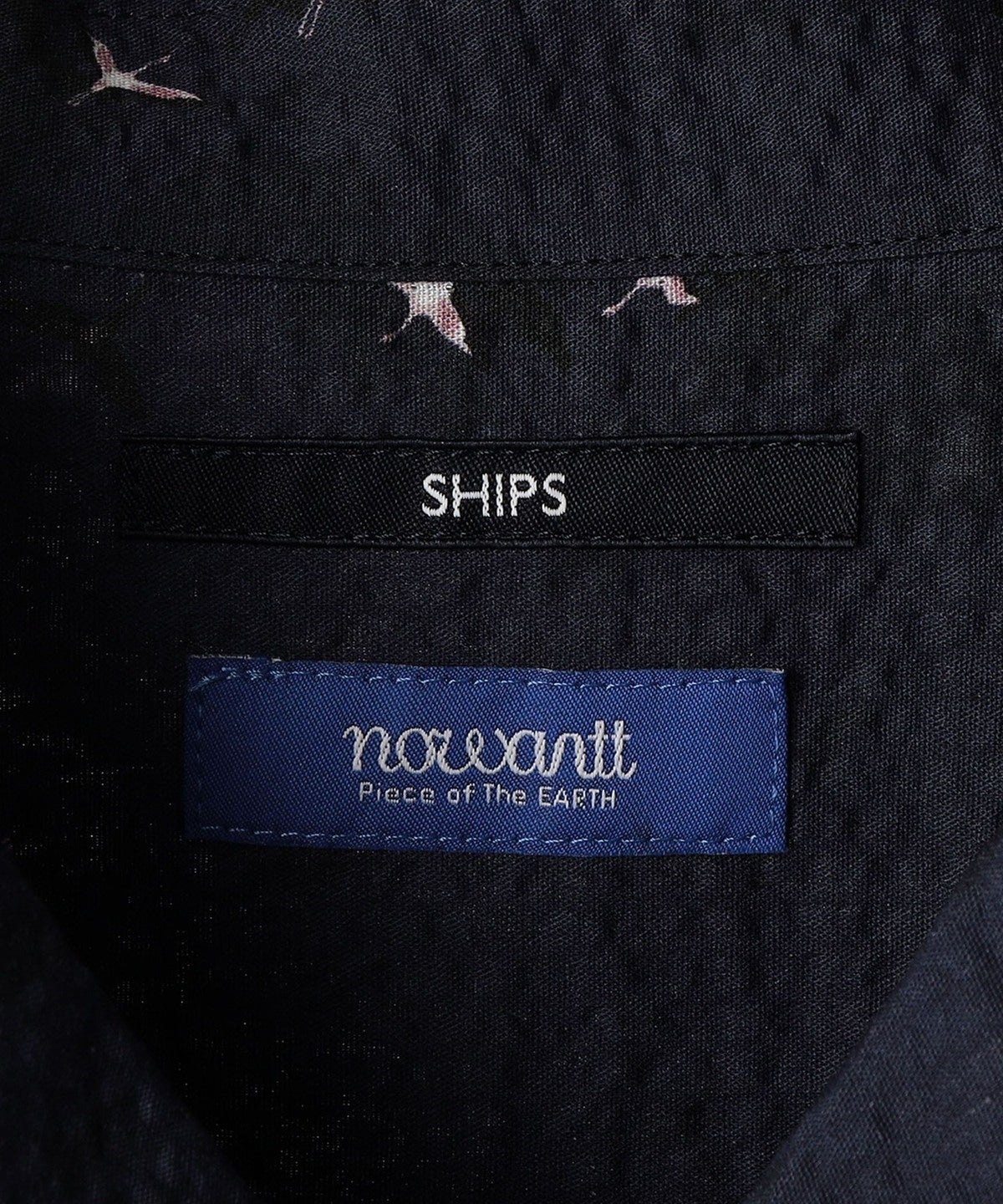 【SHIPS別注】NOWARTT: オーガニックコットン プリント オープンカラーシャツ 22SS