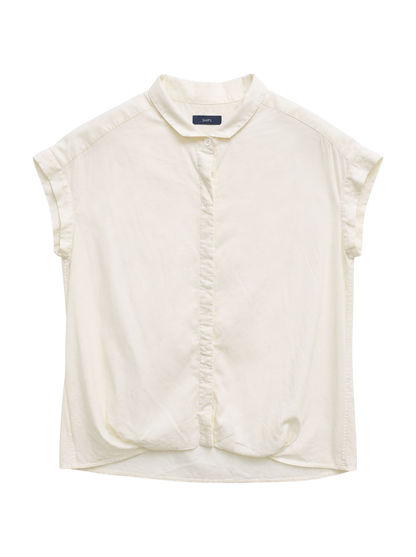 SHIPS:TENCEL TUCK S/S BL