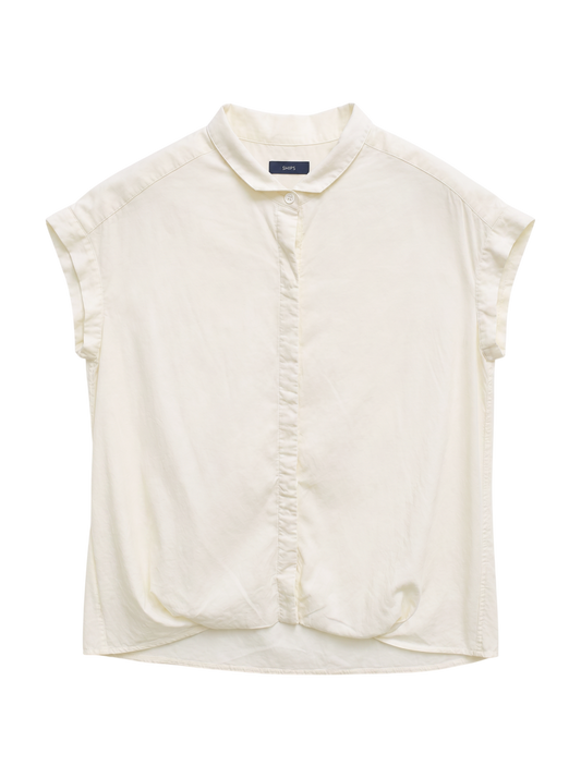 SHIPS:TENCEL TUCK S/S BL