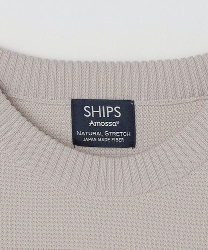 SHIPS:〈手洗い可能〉AMOSSA(R) シャンティーリンクス プルオーバー ニット