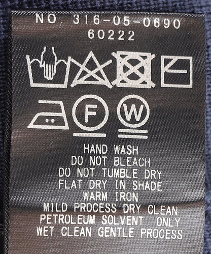 Primary NavyLabel:〈手洗い可能〉ミラノリブポロニット
