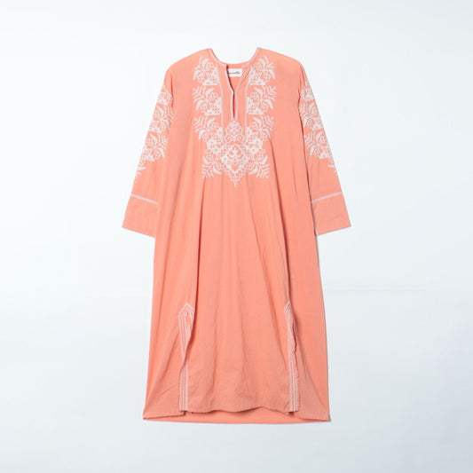 SARA MALLIKA:VOIL EMB KAFTAN