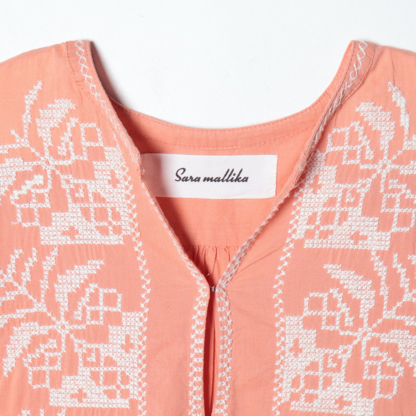 SARA MALLIKA:VOIL EMB KAFTAN