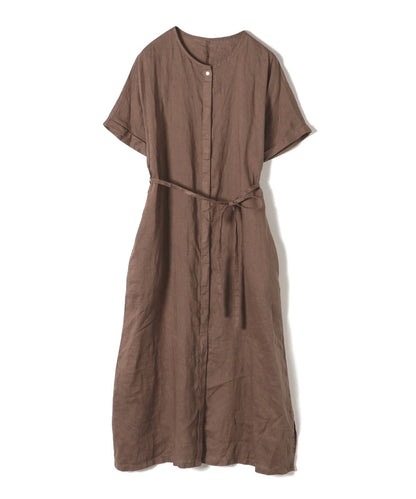 【WEB限定】リネンフロントボタンワンピース