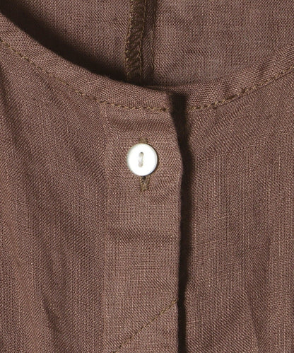 【WEB限定】リネンフロントボタンワンピース