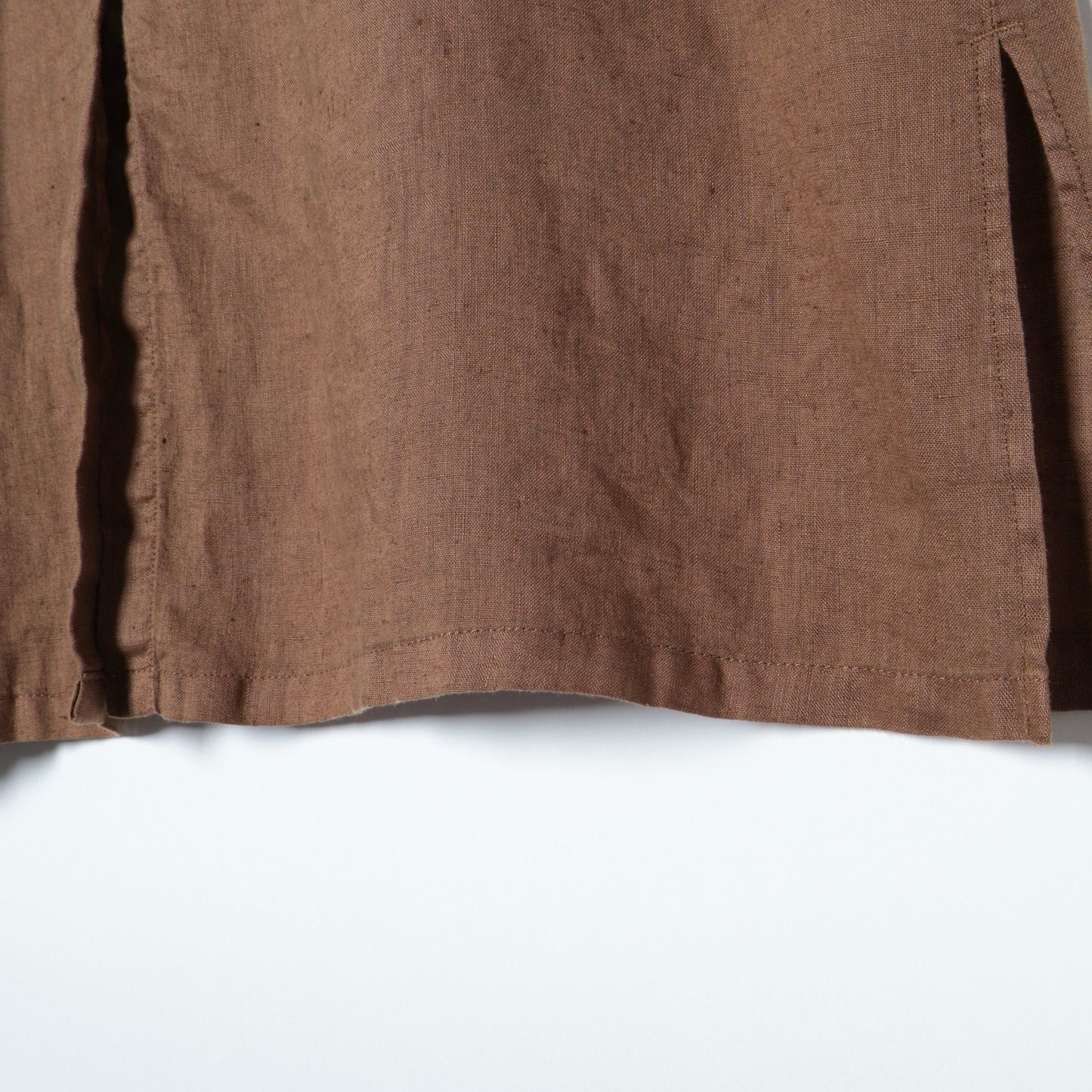 【WEB限定】リネンフロントボタンワンピース