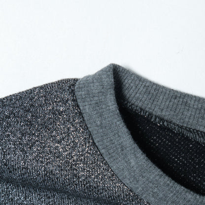 SHIPS any:〈手洗い可能〉ラメ 裏毛 クルーネック スウェット
