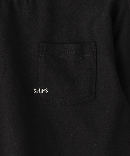 【WEB限定】SHIPS KIDS:100〜160cm / ＜家族おそろい＞SHIPS マイクロロゴ ロングスリーブ TEE