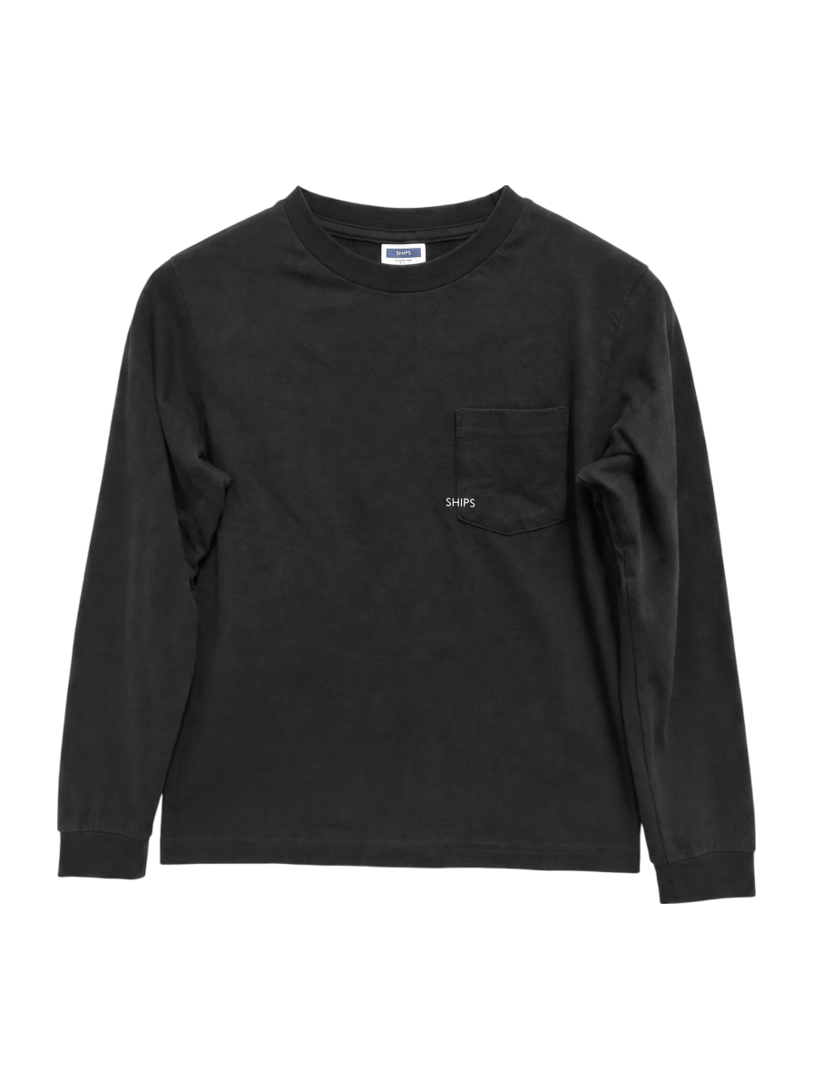 【WEB限定】SHIPS KIDS:100〜160cm / ＜家族おそろい＞SHIPS マイクロロゴ ロングスリーブ TEE