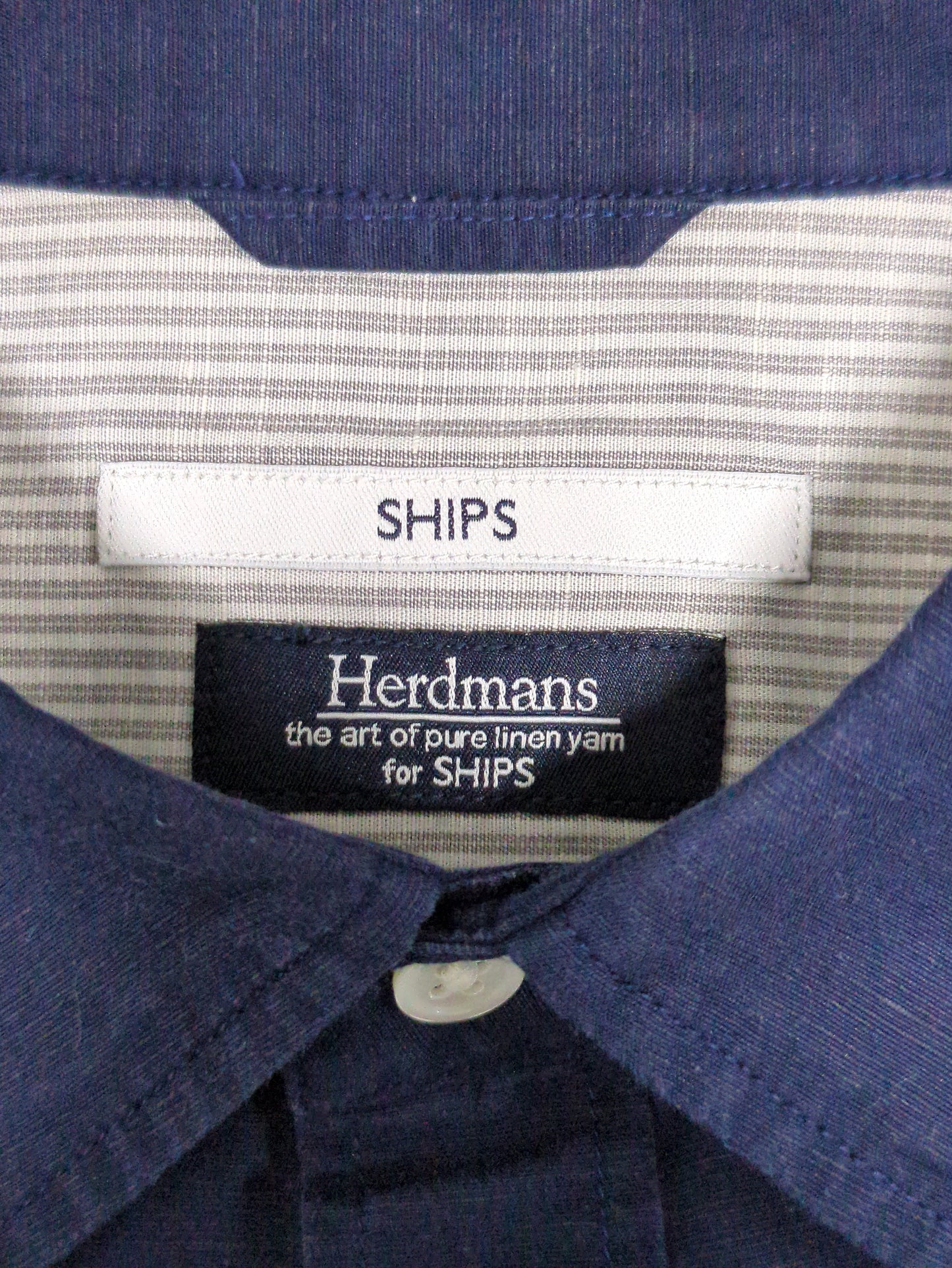 SHIPS: JAPAN MADE Herdmans （ハードマン） リネン 7スリーブ シャツ
