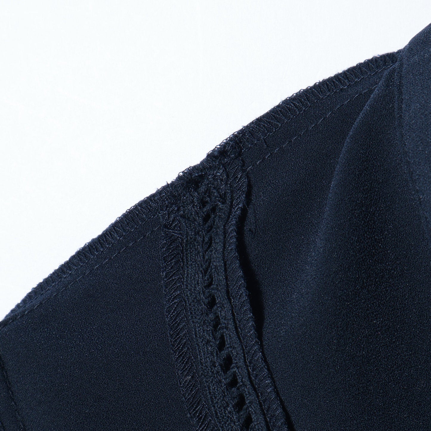 〈手洗い可能〉ストレッチ ジョーゼット ロング スリーブ プリーツ ワンピース