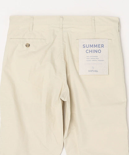 SHIPS any: スリム テーパード ライト チノ パンツ 25SS