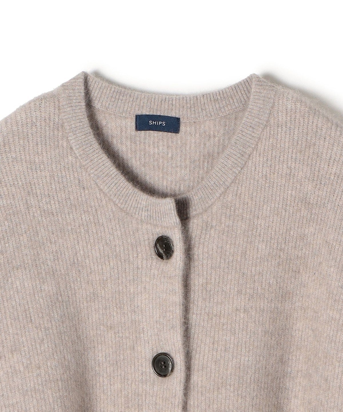 〈手洗い可能〉へアリークルーネックカーディガン